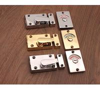 Infinity Decor Verrou de porte en zinc pour porte de toilette et salle de bain (laiton poli)