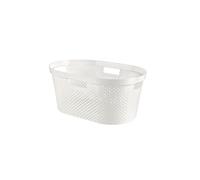 Curver Infinity-Dots - Panier à linge - 40L - Blanc - Plastique - (Lot de 3) Blanc G