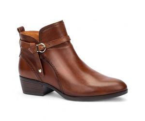 Infinity Femmes Cuero Brun Cuir Talon Zippé Motarde Bottines - Daroca