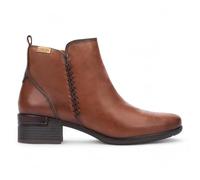 Infinity Femmes Cuero Brun Cuir Zippé Talon Bottines - Malaga