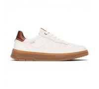 Infinity Leather Baskets de Sport Salinas Blanches en Cuir pour Hommes, à Lacets, Chaussures décontractées