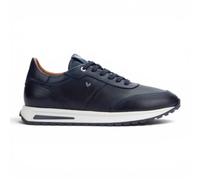 Infinity Leather Baskets Montantes en Cuir Bleu pour Homme Hanbury