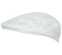 Infinity Leather Béret de Bonhomme de Cuir Blanc pour Homme en Cuir Souple Gatsby Golf Casquettes Plates M