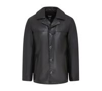 Infinity Leather Blazer Classique en Cuir Italien Noir Pour Homme - Veste Vintage 4 Boutons, Coupe Standard, en Cuir D'Agneau Véritable