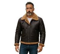 Infinity Leather Blouson Aviateur B3 en Peau de Mouton Véritable Pour Homme, Style Aviation Vintage de la Seconde Guerre Mondiale.