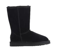 Infinity Leather Bottes Mi-Mollet en Daim et Peau de Mouton Châtain Pour Femme Dusk Bottines D'Hiver Fourrées à Enfiler Semelles Chaudes et Antidérapantes Chaussures Confortables Pour Temps Froid