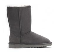 Infinity Leather Bottes Mi-Mollet en Daim et Peau de Mouton Châtain Pour Femme Dusk Bottines D'Hiver Fourrées à Enfiler Semelles Chaudes et Antidérapantes Chaussures Confortables Pour Temps Froid
