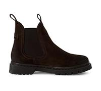 Infinity Leather Bottines Chelsea Classiques à Enfiler en Daim Marron Moka Pour Femme
