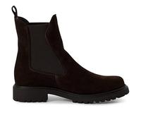 Infinity Leather Bottines Chelsea Classiques Hautes en Cuir Marron Mocassin Pour Femme