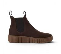 Infinity Leather Bottines Chelsea en cuir marron pour femmes 25403-43, chaussures confortables à enfiler