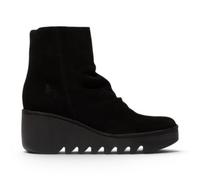 Infinity Leather Bottines compensées à Plateforme et Fermeture éclair en Daim Noir Fly BAAN pour Femmes