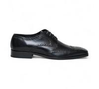 Infinity Leather Chaussures Oxford Derby Brogue en Cuir Noir pour Homme, modèle Luca de Rogue, Style Antique, idéales pour Les Mariages et Le Bureau.