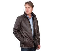 Infinity Leather Hommes mi-longueur veste en cuir chaud classique