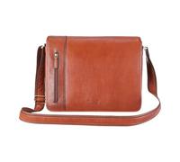 Infinity Leather Sacoche Pour Ordinateur Portable en Cuir Véritable - Sacoche en Cuir de Vachette Italien Avec Bandoulière, Compatible Avec les Ordinateurs Portables de 14 Pouces