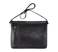 Infinity Leather Sacoche Pour Ordinateur Portable en Cuir Véritable - Sacoche en Cuir de Vachette Italien Avec Bandoulière, Compatible Avec les Ordinateurs Portables de 14 Pouces