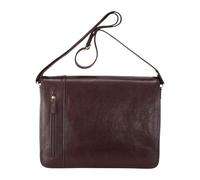 Infinity Leather Sacoche Pour Ordinateur Portable en Cuir Véritable - Sacoche en Cuir de Vachette Italien Avec Bandoulière, Compatible Avec les Ordinateurs Portables de 14 Pouces