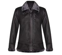 Infinity Leather Veste de Vol Pilote Aviateur en Peau de Mouton Véritable RAF B3 Pour Homme