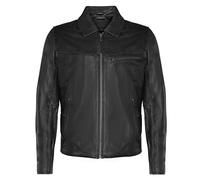Infinity Leather Veste Harrington Pour Homme en Cuir de Vachette Noir Intelligent et Vraiment Souple 5XL