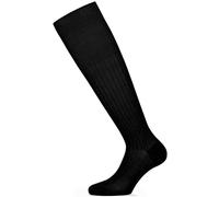 Infinity Lot de 6 paires de chaussettes longues pour homme sanitaire en coton de qualité supérieure, fil d'Écosse, 100 % relaxant et élastique professionnel, Noir , 43-46