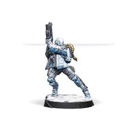 Infinity Miniatures - Infinity: Nokken, Special Intervention and Recon Team (Spitfire) - Miniature non peinte par Corvus Belli - Compatible avec Infinity et autres RPG de table TTRPG
