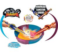 INFINITY NADO Toupies Battle Arena Set 2PCS, toupie Jouets avec Lanceur d'épée pour Enfant 5 6 7 8 9 10 11 12 Ans Garcon Fille Cadeau, Battle Set Fury Wave Dragon & Blazing War Bear