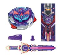 INFINITY NADO toupie en métal, avec Lanceur d'épée LED de Luxe, toupie Transformable en métal, pour Enfants garçons et Filles à partir de 5 6 7 8 9 10, Skylord, Violet