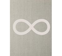Infinity: Neutral Aesthetic Book for Decor | Use as a Decorative Accent or Styling Bookshelves & Coffee Tables | Faux Linen Book for Decoration