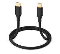 Infinity Paris Câble USB-C vers connecteur 8 pin - Charge rapide 20W Power Delivery - Câble tressé nylon ultra-résistant - Compatible appareils connecteur 8 broches - 1 mètre - Noir