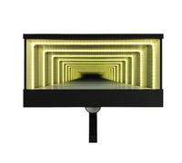 Infinity Porte-clés de garage de voiture - Cintre à clés LED blanc doux, miroir infini mural | pour homme, entrée de Noël, entrée, portail, étagère, décoration de garage, rangement moderne