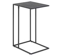 Infinity Table d'angle, finition marbre noir.