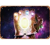 Infinity War 4K Avengers Endgame - Panneau en métal vintage - Convient pour la maison, bar, cour, camping-car, cuisine, bureau, 30,5 x 20,3 cm, 4 trous pour une suspension facile