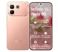 Infinix Note 60 5G 256Go+8Go 45W+30W sans Fil Dual SIM + eSIM AMOLED 144Hz | Écran 1.5K 4500nits 6.78" Batterie 6150mAh 50MP OIS Android 16 JBL Audio IP64 Or Rose