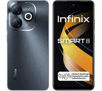 Infinix Smart 8 64GB Noir 90Hz 6.6 pouces IPS 5000 mAh Dual SIM Android Smartphone sans contrat