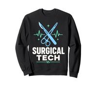 Infirmier Bloc Opératoire Couteau Ciseaux ECG Cœur Sweatshirt