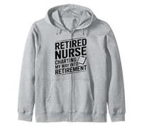 Infirmière à la Retraite cartographiant Mon Chemin vers Le Plaisir de la Retraite Sweat à Capuche