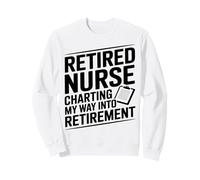 Infirmière à la Retraite cartographiant Mon Chemin vers Le Plaisir de la Retraite Sweatshirt