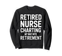 Infirmière à la Retraite cartographiant Mon Chemin vers Le Plaisir de la Retraite Sweatshirt