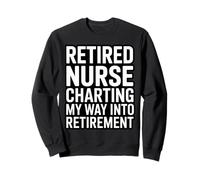Infirmière à la Retraite cartographiant Mon Chemin vers Le Plaisir de la Retraite Sweatshirt
