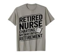 Infirmière à la Retraite cartographiant Mon Chemin vers Le Plaisir de la Retraite T-Shirt