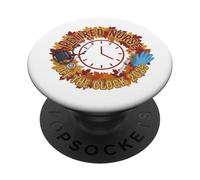 Infirmière à la Retraite Motif Automne Off The Clock PopSockets PopGrip Adhésif