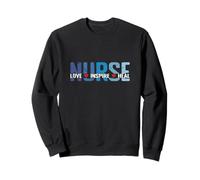 Infirmière Amour Inspire Guérison meilleur emploi à l'hôpital Sweatshirt