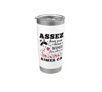Infirmière Assez Douée Assez Folle Cadeau Humour Soignante Gobelet isotherme en acier inoxydable double paroi