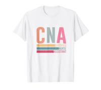Infirmière Assistante infirmière certifiée Vintage CNA T-Shirt Graphique avec Valeur, Homme, Blanc, M