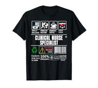 Infirmière clinicienne, compétences spécialisées, Sarcasme, café, vin T-Shirt
