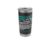 Infirmière correctionnelle Une personne Infirmière de prison Infirmière correctionnelle Gobelet isotherme en acier inoxydable double paroi