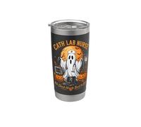 Infirmière de laboratoire de cathétérisme Halloween fantôme Gobelet isotherme en acier inoxydable double paroi