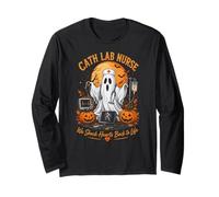 Infirmière de Laboratoire de cathétérisme Halloween fantôme Manche Longue