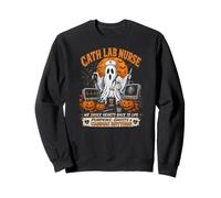 Infirmière de Laboratoire de cathétérisme Halloween Fantôme Sweatshirt