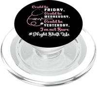 Infirmière de Nuit Life Nursing Funny Nurse W NA RN ER PopSockets PopGrip pour MagSafe
