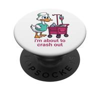 Infirmière de Silly Goose, Je suis sur Le Point de m'écraser PopSockets PopGrip Adhésif